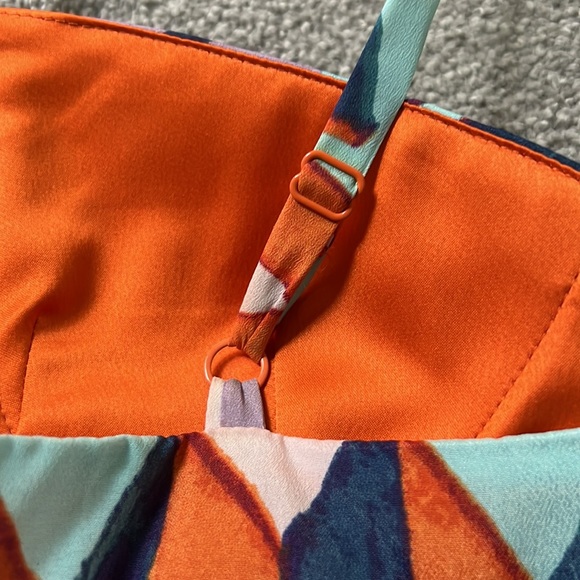 Jessica Simpson Colorful Maxi Boho Print Sundress with Built in Bra- 4 - Picture 7 of 8